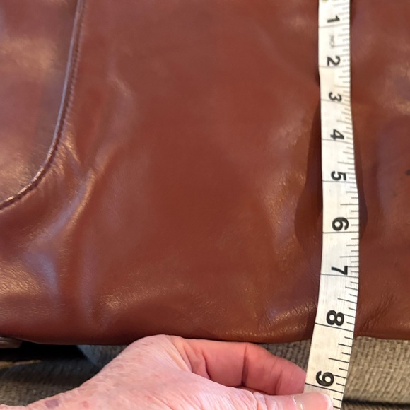 Margot Rich Brown Leather Messenger Bag - Picture 9 of 10
